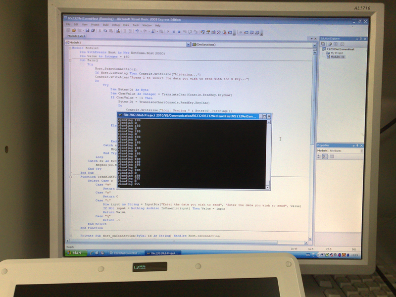 Sending data to the servo!